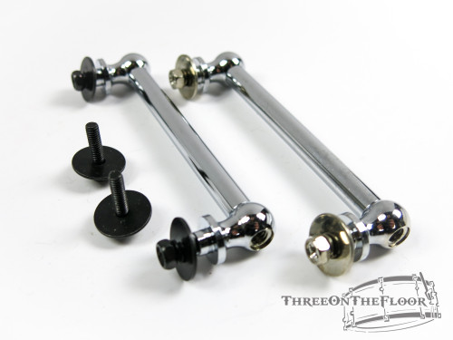 (x2) New Production Snare Drum / Tom Tube Lugs Chrome : Lot101