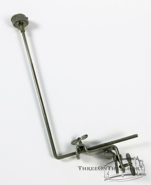 1930s-40s Leedy Vintage Cymbal Holder L Arm Bass Clamp : CY01