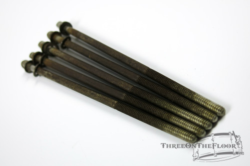 1930s-50s Slingerland 6" (x5) Tension Rods Nickel Vintage Drum Tom : Lot108