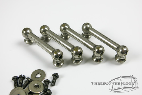 (x4) 1920s 30s Ludwig Snare Drum Tube Lugs Vintage Nickel : Lot161