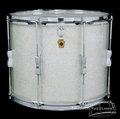 1969 Ludwig Silver Sparkle Parade Master Tenor Drum Field Marching Tom : 12 x 15