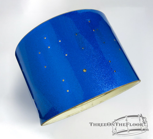 1960s Ludwig 14x20 Bass Drum Shell Vintage Blue Sparkle Pearl