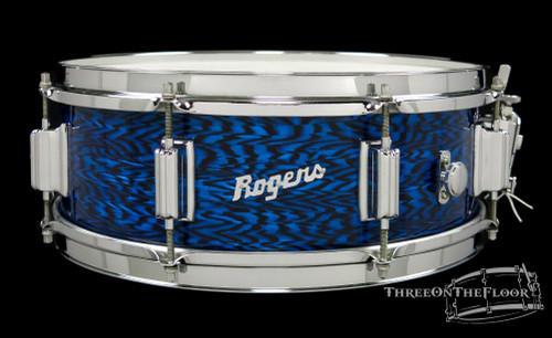 1966 Rogers Powertone Drum Blue Onyx Pearl Vintage Snare : 5 x 14