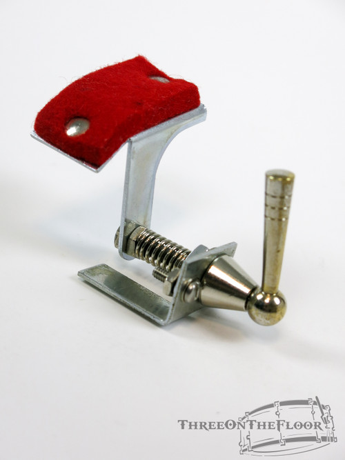 1950s 60s Ludwig Baseball Bat Muffler Nickel Snare Tom Red Felt : Lot002