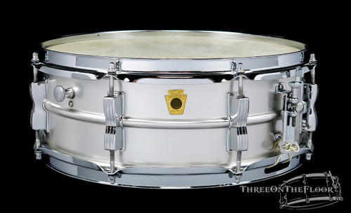1969 Ludwig Acrolite Keystone Vintage Aluminum Shell Snare Drum : 5 X 14 **SOLD**