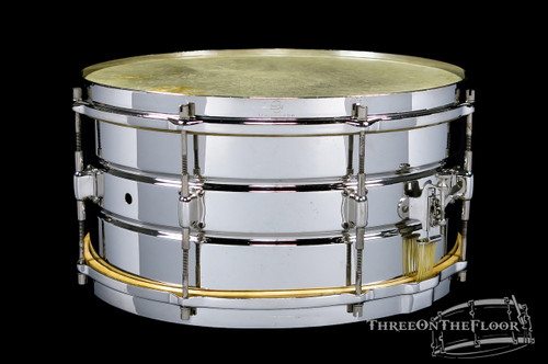 1920s Leedy Professional Model Elite Snare Drum Brass :  7 x 14