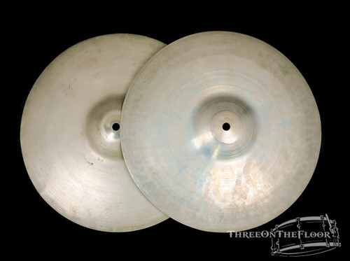 1920s-30s Zildjian Avedis First Stamp 13" HiHats Vintage Cymbal : 450 & 420g