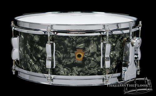 1958 Ludwig WFL Black Diamond Pearl Super Classic Snare Drum : 5.5 x 14