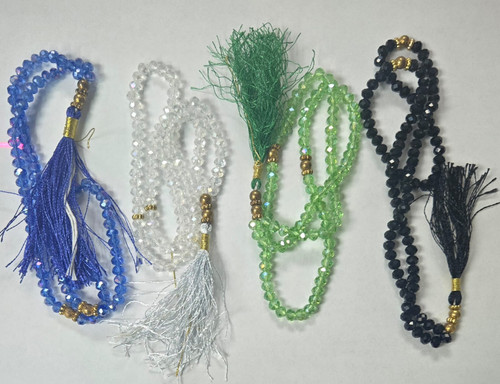 Tasbeeh 100 Beads Crystal 6 MM NEW