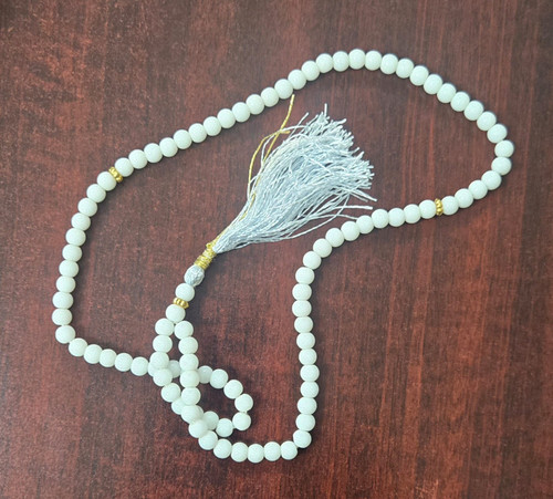 Tasbeeh 100 Beads Sheesha White 6 MM NEW