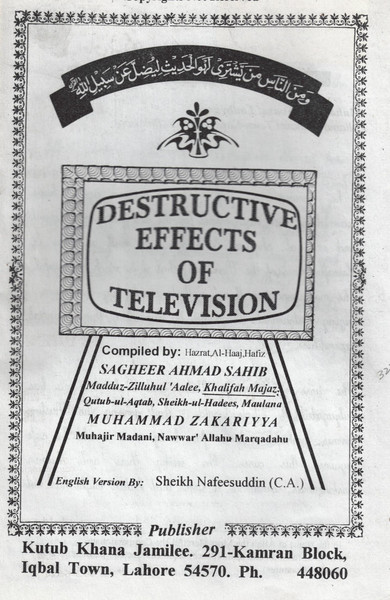 Destructive Effects of Television