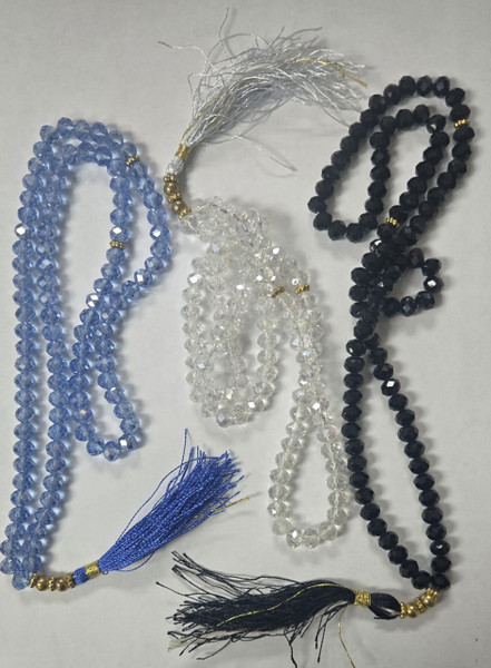 Tasbeeh 100 Beads Crystal 8 MM NEW