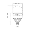 Halco LED A23 Lamp - 25 Watt - 3000K - 120-277 Volt | Replaces 100 Watt Metal Halide - 3,500 Lumens - Non-Dimmable - Medium Base - 84320
