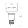 RAB LED R20 Lamp - 7 Watt - 3000K | Replaces 50 Watt Incandescent - 80+ CRI - 525 Lumens - 120 Volt - R20-7-830-DIM