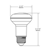 RAB LED R20 Lamp - 7 Watt - 5000K | Replaces 50 Watt Incandescent - 80+ CRI - 525 Lumens - 120 Volt - R20-7-850-DIM