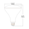 RAB LED BR40 Lamp - 11 Watt - 5000K | Replaces 65 Watt Incandescent - 90+ CRI - 900 Lumens - 120 Volt - BR40-11-950-DIM