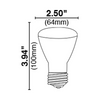 Halco LED R20 Lamp - 6.5 Watt - 5000K | Replaces 50 Watt Incandescent - 80+ CRI - 525 Lumens - 120 Volt - 80987