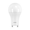 RAB LED A19 Lamp - 15.5 Watt - 3000K - 120 Volt | Replaces 100 Watt Incandescent - 1,600 Lumens - Dimmable - Twist Lock Base - A19-16-GU24-830-DIM