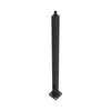 20 ft. Square Pole - 4" Shaft | Bronze Finish - 7 Gauge Steel - 8 1/2" Bolt Circle - Straight Tenon Top - RAB PS4-07-20WT