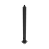 25 ft. Square Pole - 4" Shaft | Bronze Finish - 7 Gauge Steel - 8 1/2" Bolt Circle - Straight Tenon Top - RAB PS4-07-25WT