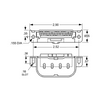 4 Pin 2G11 Socket | Horizontal - Screw On - For PLL Lamps - Edwin Gaynor 286-SC
