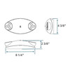 Evade Series LED Emergency Light - White Thermoplastic | 120/277 Volt - Battery Backup - Halco ProLED 95008
