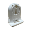 T8 or T12 - Turn Type Lampholder | Medium Bi Pin - Non-shunted - Snap In with Post Mounted or Slide On - Quickwire - Leviton 13661-OSL main