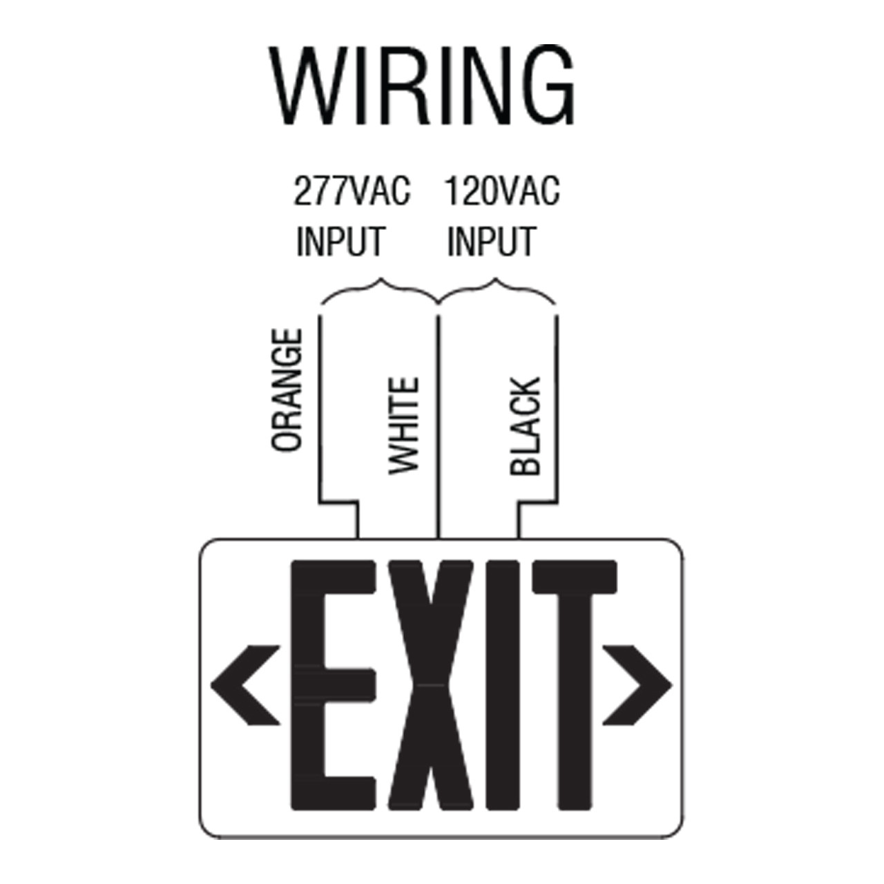Halco ProLED 97100 EMG-EXE-WH-RG - Red or Green - LED Exit Sign