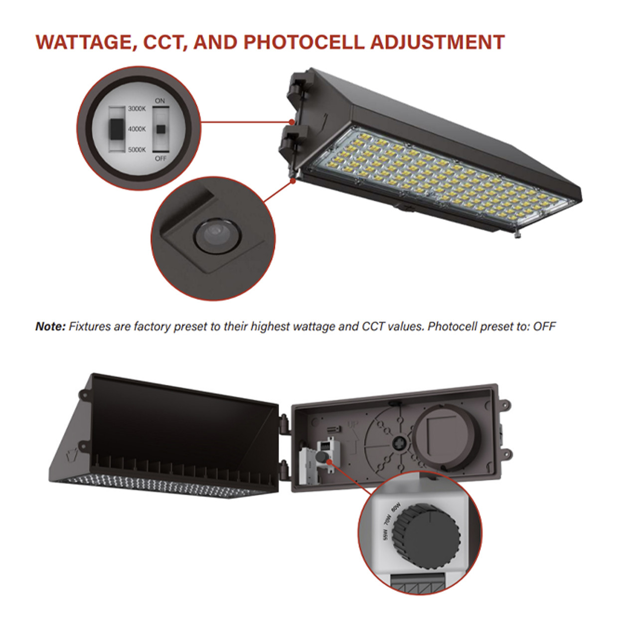 Keystone FormFit KT-WPLED80PS-M5-8CSB-VDIM - Power and Color