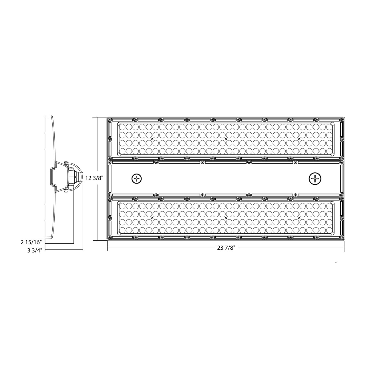RAB RBAY22M Field Adjustable Linear LED High Bay Fixture