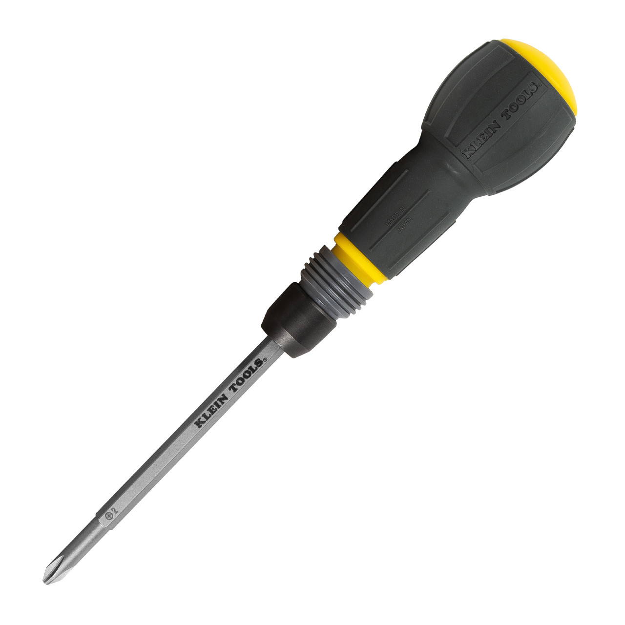 Fastbit Tru-Grip Screwdriver, Phillips, Slotted Bits - Klein Tools