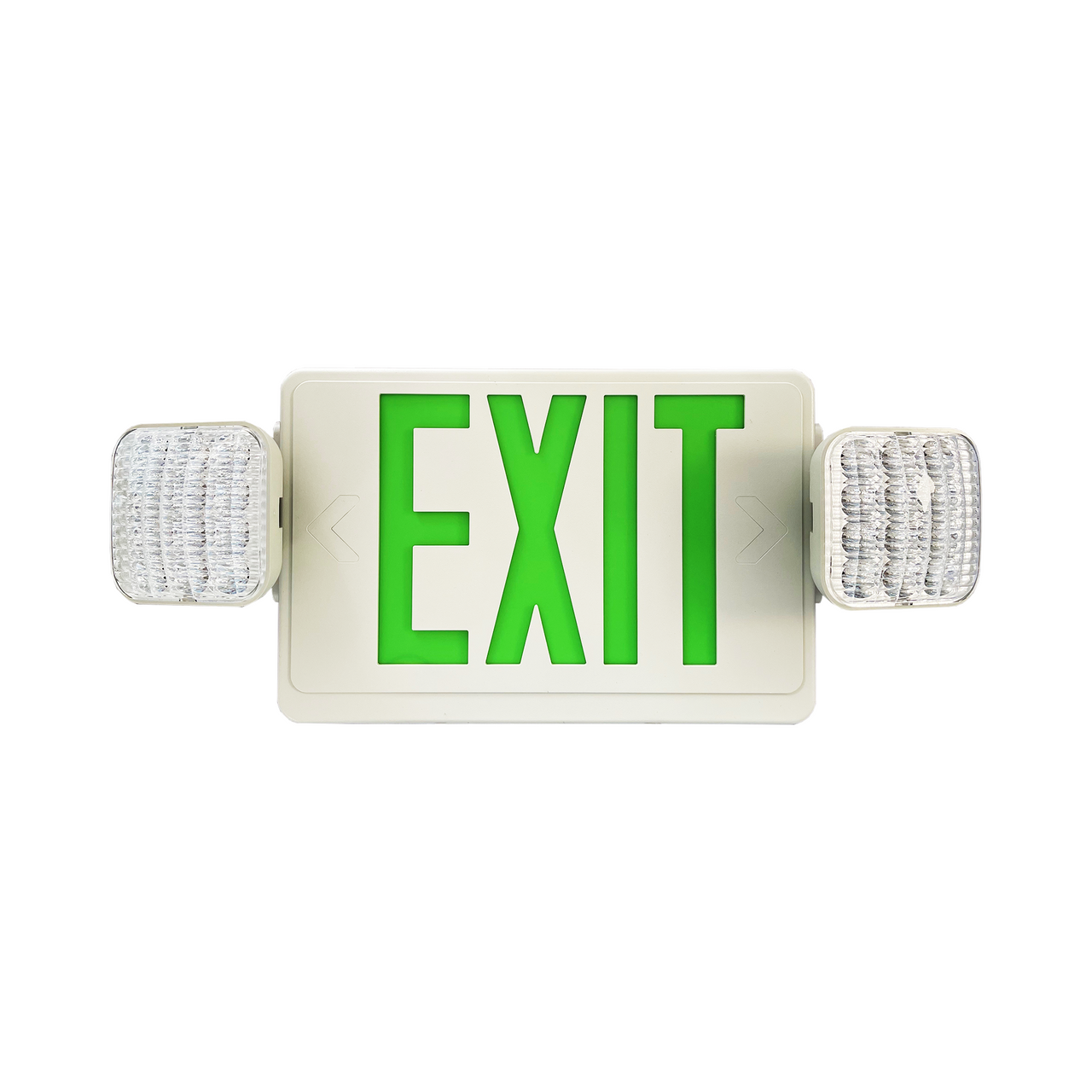 Exitronix GVLED-U-WH-EL90 - Green Letter - White Body - LED Exit Light ...