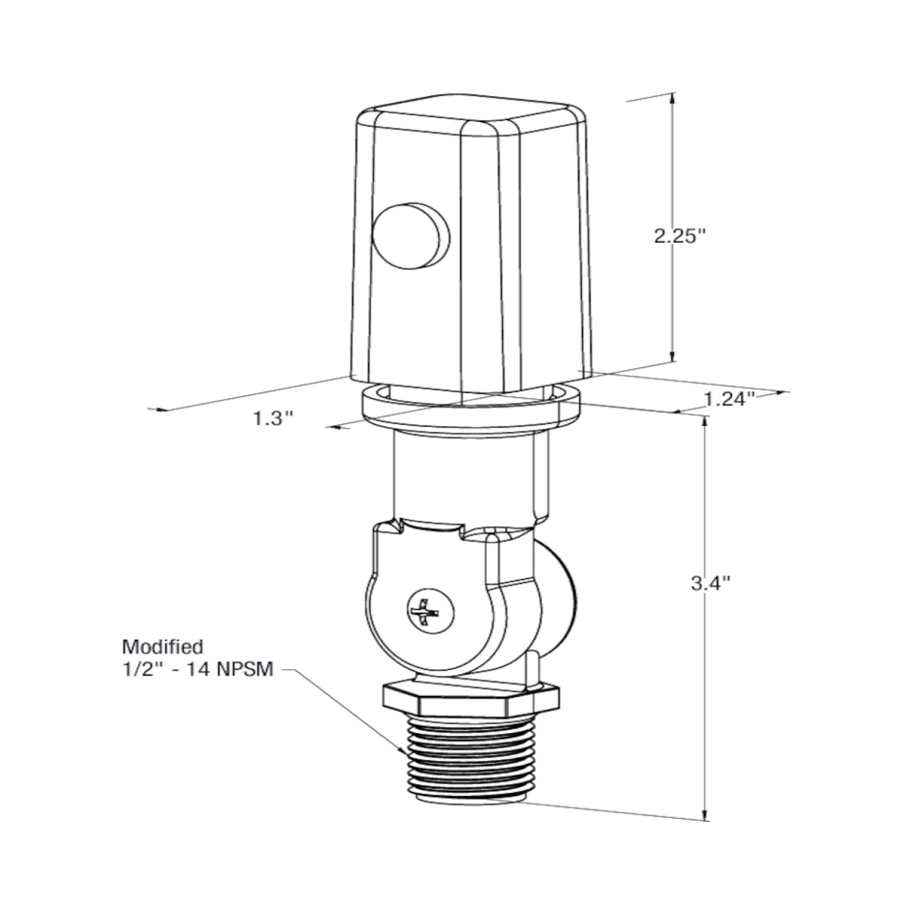 Intermatic EK4236S NIGHTFOX Stem & Swivel Mount Electronic