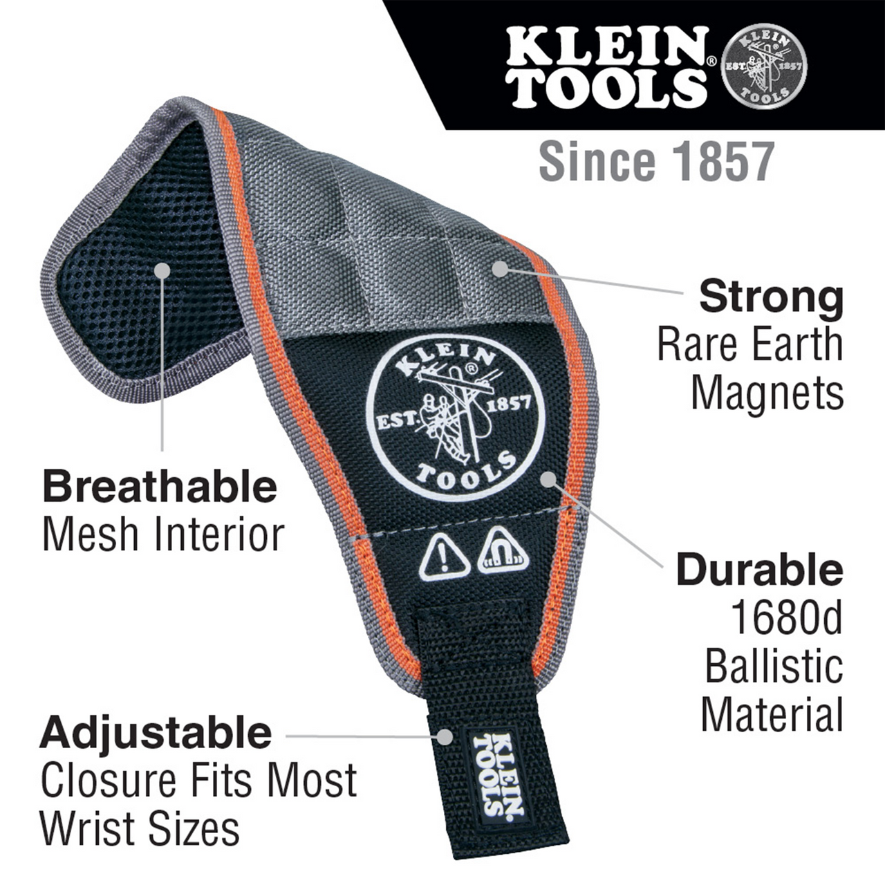 Tradesman Pro™ Magnetic Wristband - Klein Tools 55895