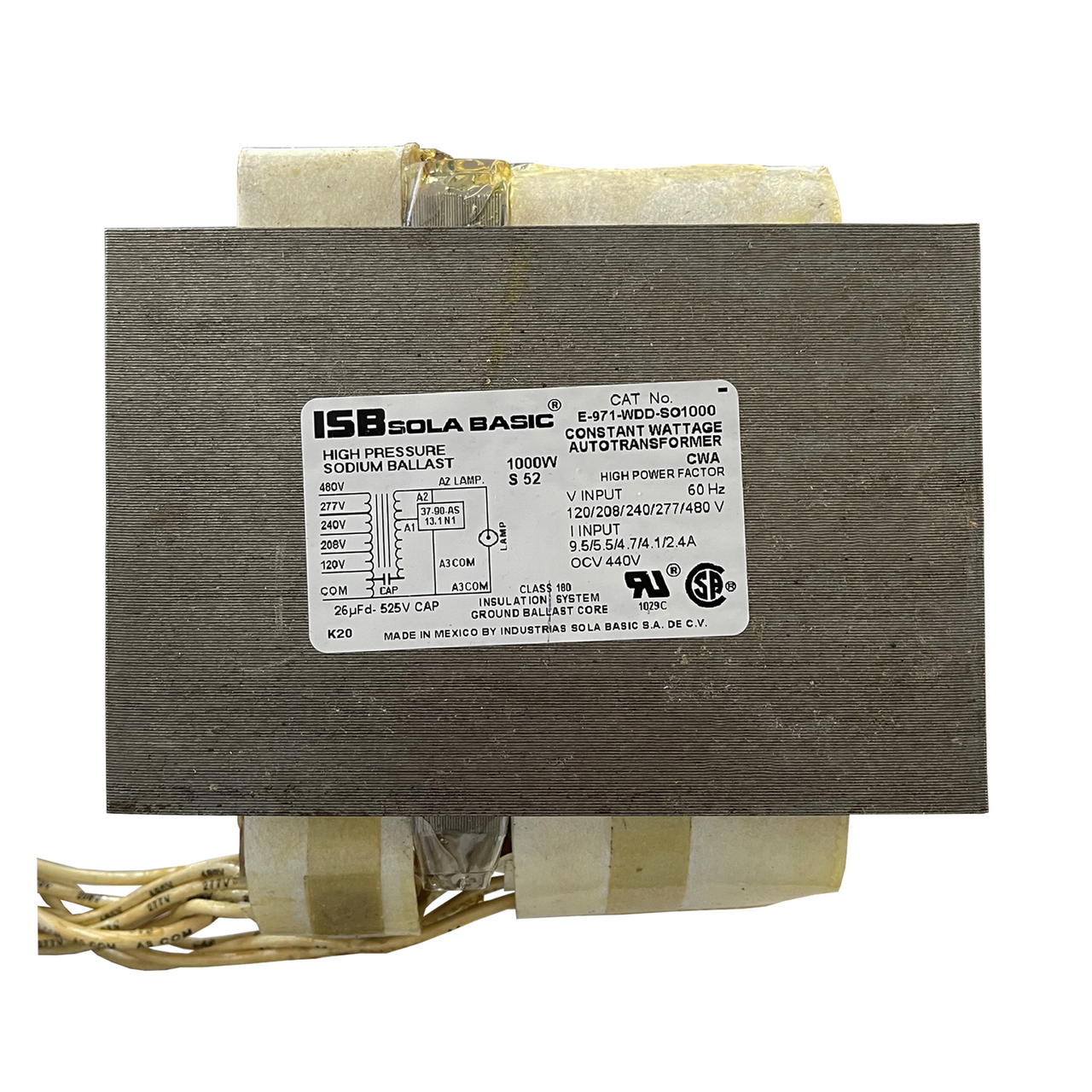 1000 watt high pressure sodium ballast