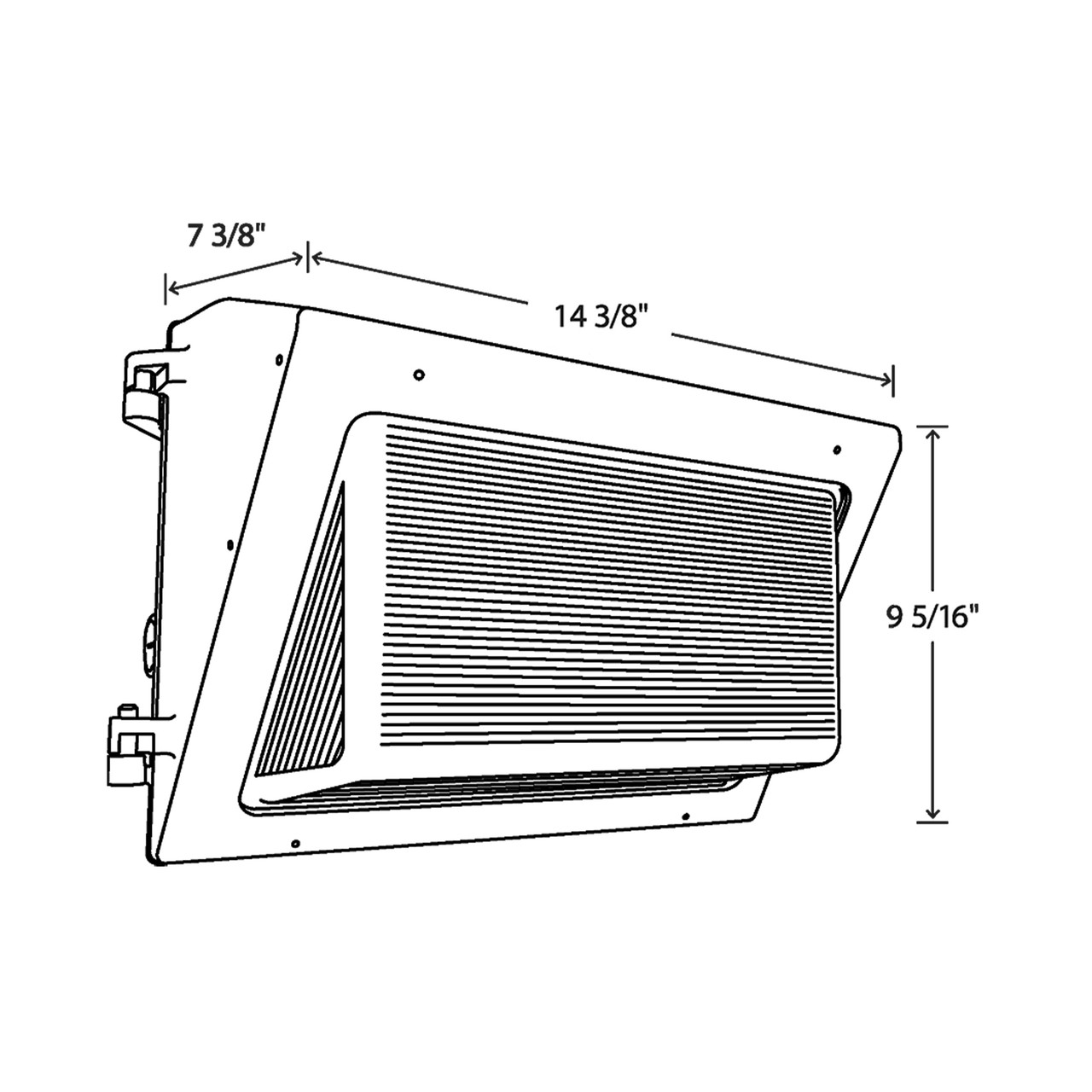 RAB WP2XFU60 - Field-Adjustable LED Wall Pack | CityLightsUSA.com