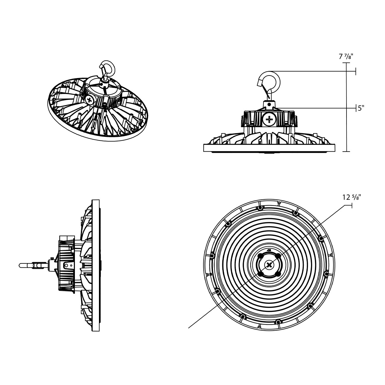RAB H17XL Round LED High Bay Fixture | CityLightsUSA.com