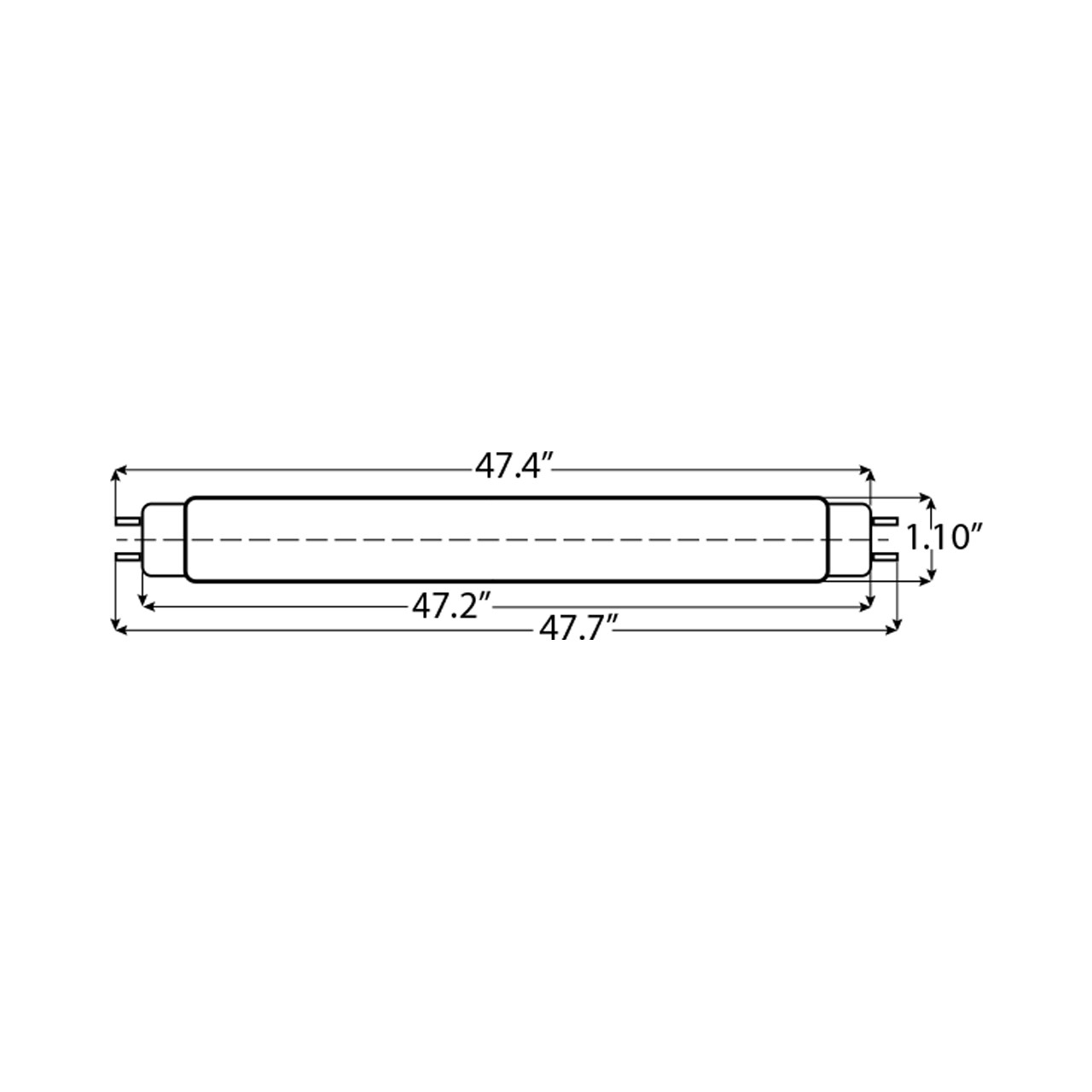 Halco 87207 4 ft. Type B Retrofit LED T8 Tube 4000K