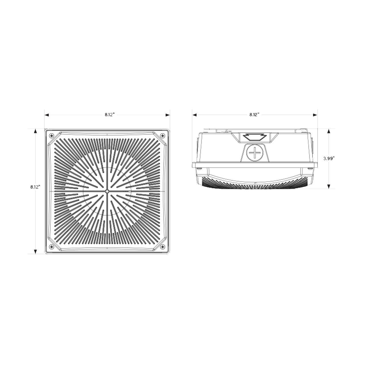 Keystone XFit KT-CLED40PS-S1-8CSB-VDIM - LED Canopy Light