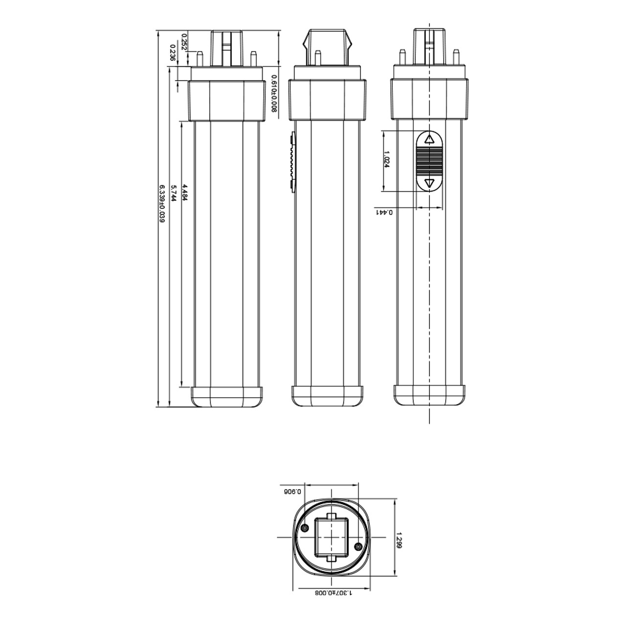 Halco 82162 PL9H-8CS-HYBM-2P-LED - 2-Pin LED CFL Lamp