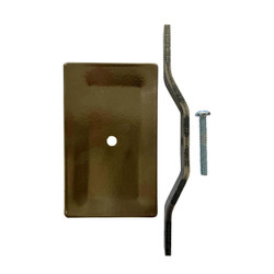 Rectangular Hand Hole Cover | 3 inch X 5.5 inch - Bronze Steel - Stamped Form