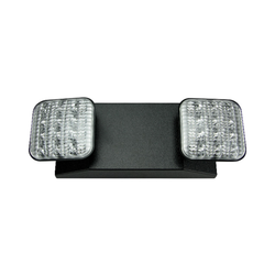 LED-90 Series LED Emergency Light - Black Thermoplastic | 120/277 Volt - Battery Backup - Exitronix LED-90-BL