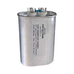 80VAC - 24uF - Oil Filled Capacitor - Oval Metal Case | For use with 1000W MH or Pulse Start MH - Keystone CAP-1000MH / CAP-1000MPS