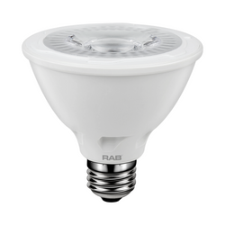 RAB LED PAR30 Short Neck - 11 Watt - 4000K | Replaces 75 Watt Halogen - 90+ CRI - 900 Lumens - 40° Beam - PAR30S-11-940-40D-DIM