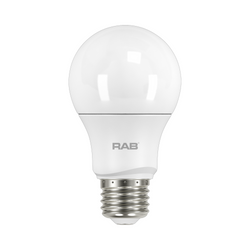  RAB LED A19 Lamp - 10 Watt - 3000K - 120 Volt | Replaces 60 Watt Incandescent - 800 Lumens - Dimmable - Medium Base - A19-10-E26-830-DIM