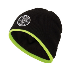 Klein Tools 60391 | Knit Beanie with High-Vis Yellow Trim