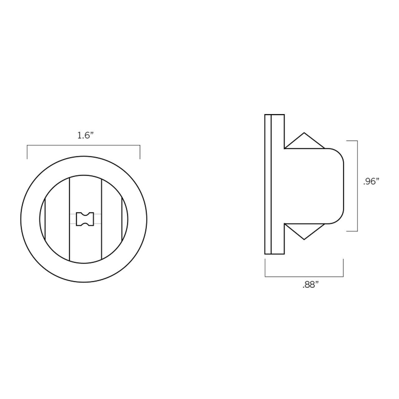 Keystone KT-SOCKET-RDC-SE-SIGN - T8/T12 HO/VHO Double Contact Socket ...