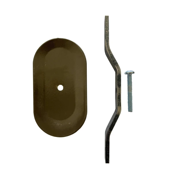 Oval Hand Hole Cover | 3 inch X 5 inch - Bronze Steel - Stamped Form