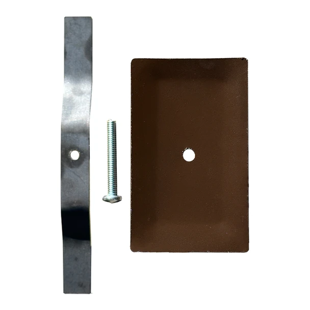 Rectangular Hand Hole Cover | 3 inch X 5 inch - Painted Bronze - Steel - Stamped Form