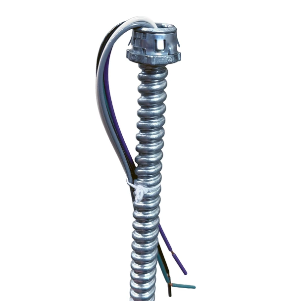 EPCO EPW1865AD-BWGPG - 5 Stranded Wire | 18 AWG BK/WT/GN/PL/GY - 3/8 in by 6 ft - Die Cast Snap-In Fixture Whips